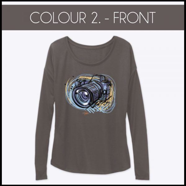 Womens Flowy Long Sleeve Tee Colour 2 Front